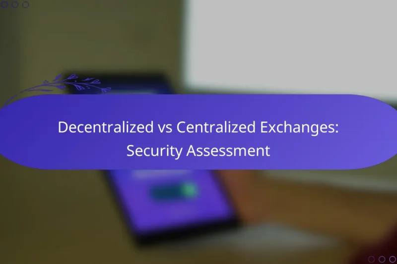 Decentralized vs Centralized Exchanges: Security Assessment